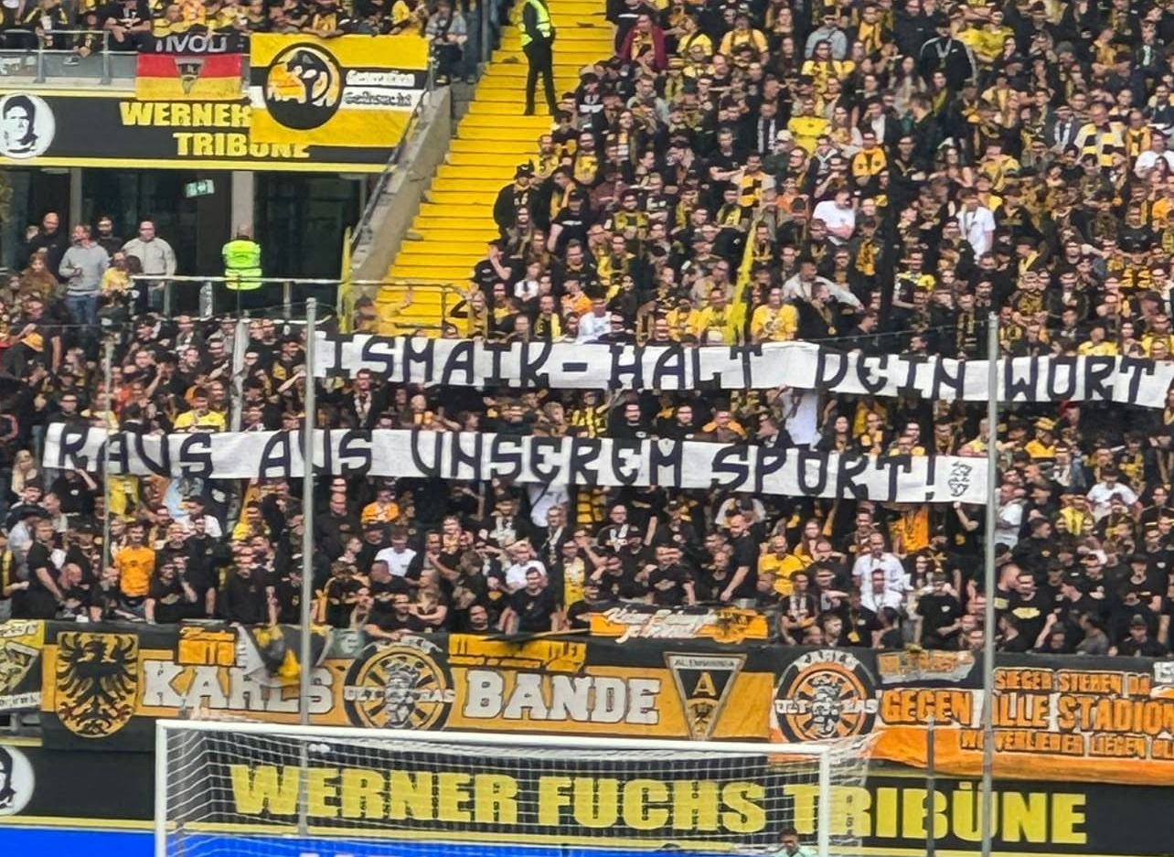 Mehr über den Artikel erfahren Auch Aachener Fans protestieren gegen Hasan Ismaik