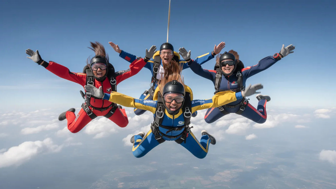 Extremsportarten: Adrenalin, Risiko und unvergessliche Abenteuer 4 Tandem-Fallschirmsprung