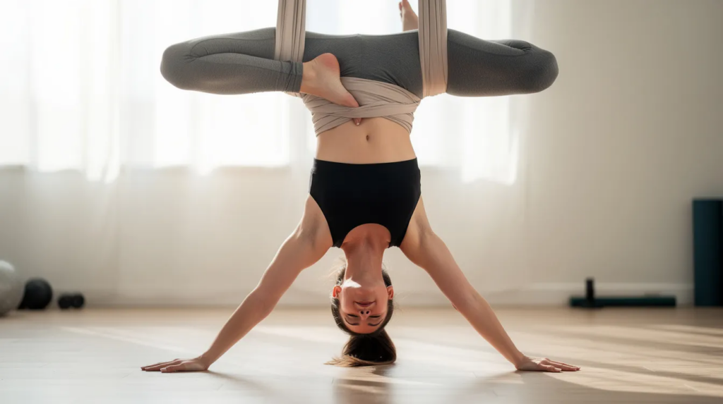 Aerial Yoga: Schweben im Yoga Tuch – Dein kompletter Guide 3 bff4d7f0 e8c5 48c4 9847 4846e34e8889 1