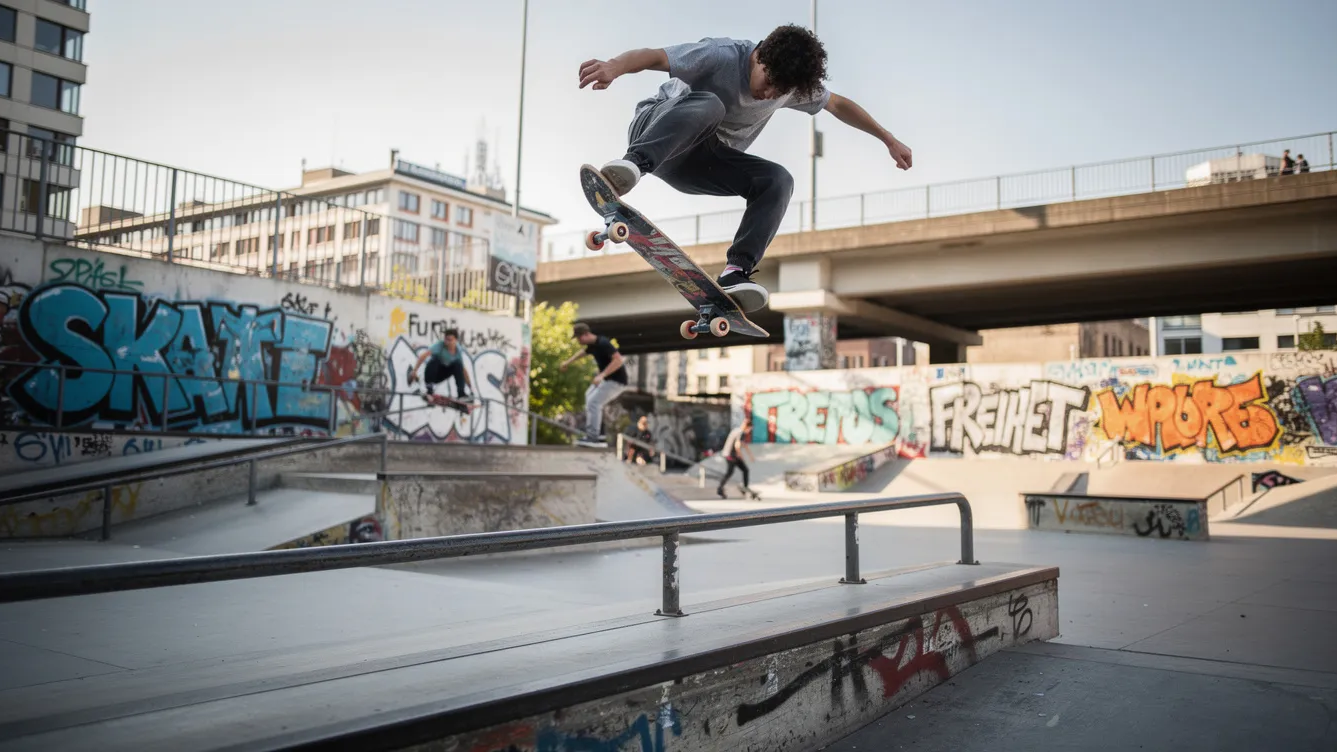 Sportarten A–Z: Große Sportarten-Liste für Einsteiger und Fortgeschrittene 4 Skateboarden macht Spaß und trainiert den ganzen Körper.